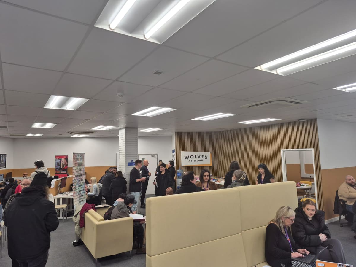 Wolves at Work Drop-In: Jobs, Training & Apprenticeships — Wolverhampton news photo (Wolverhampton City Council)
