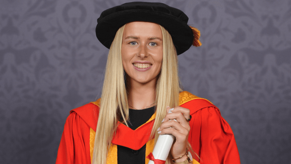 Hannah Hampton Awarded Honorary Doctorate by University of W — Wolverhampton news photo (BBC Birmingham & Black Country)