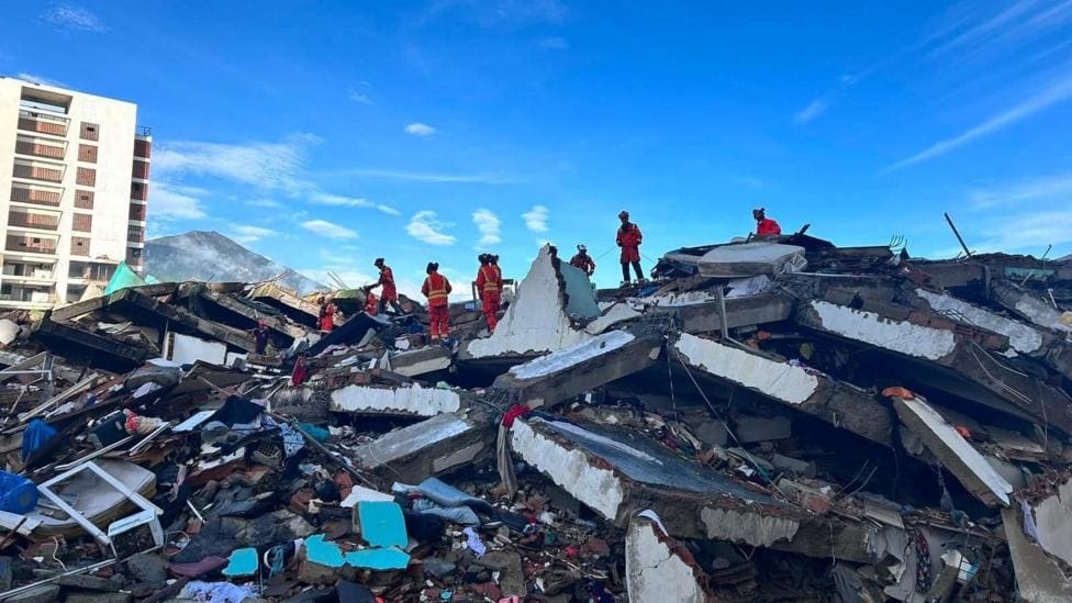 West Midlands Fire Service returns from Venezuela earthquake — Wolverhampton news photo (BBC Birmingham & Black Country)
