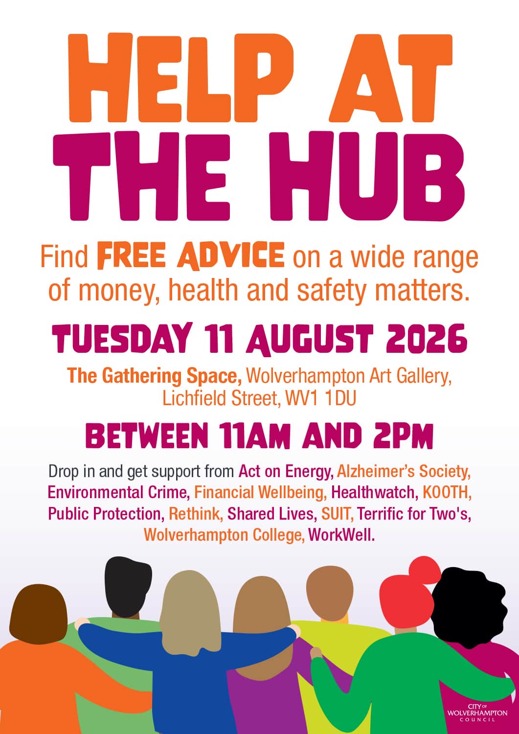 Free Help at the Hub event in Wolverhampton – 11 August — Wolverhampton news photo
