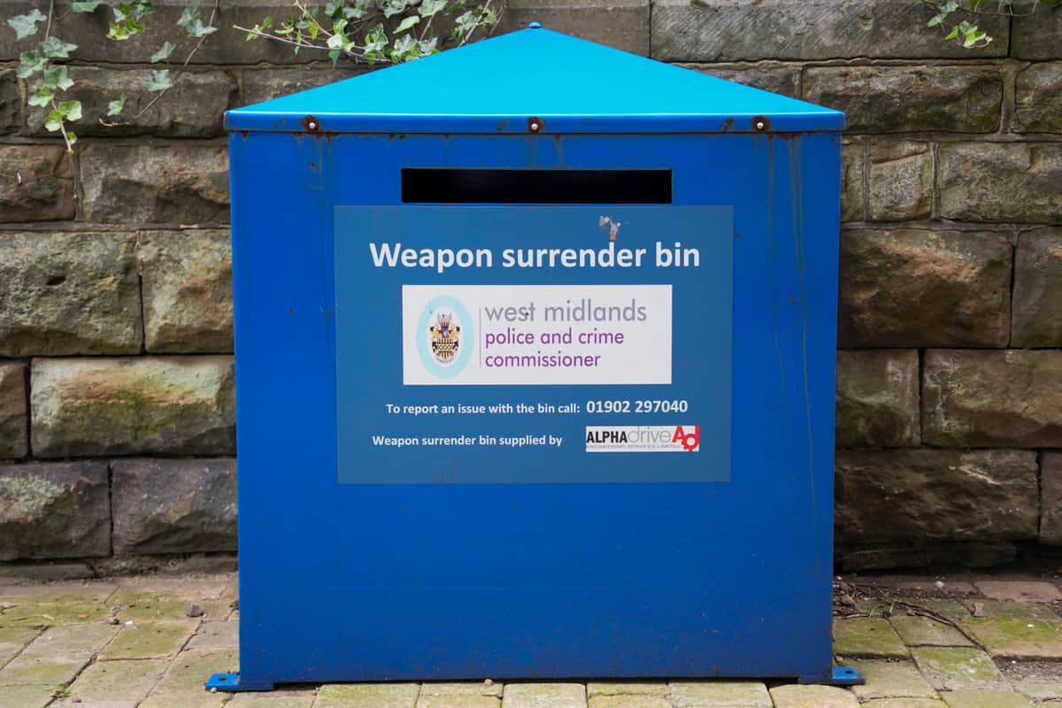 City’s weapon bins supporting national surrender campaign — Wolverhampton news photo