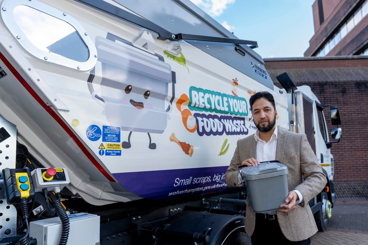 Wolverhampton Weekly Food Waste Collections Begin — Wolverhampton news photo (Wolverhampton City Council)